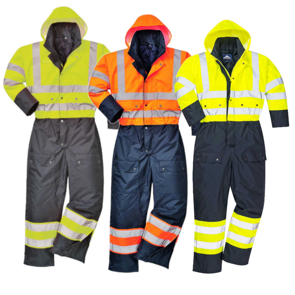 Hi-Viz Contrast Coverall (Lined) – Fire-End